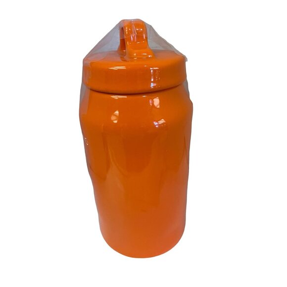 RAE Dunn Orange Halloween Mug Cup Trick or Treat Cannister 10" Artisan Collecti - Picture 6 of 10